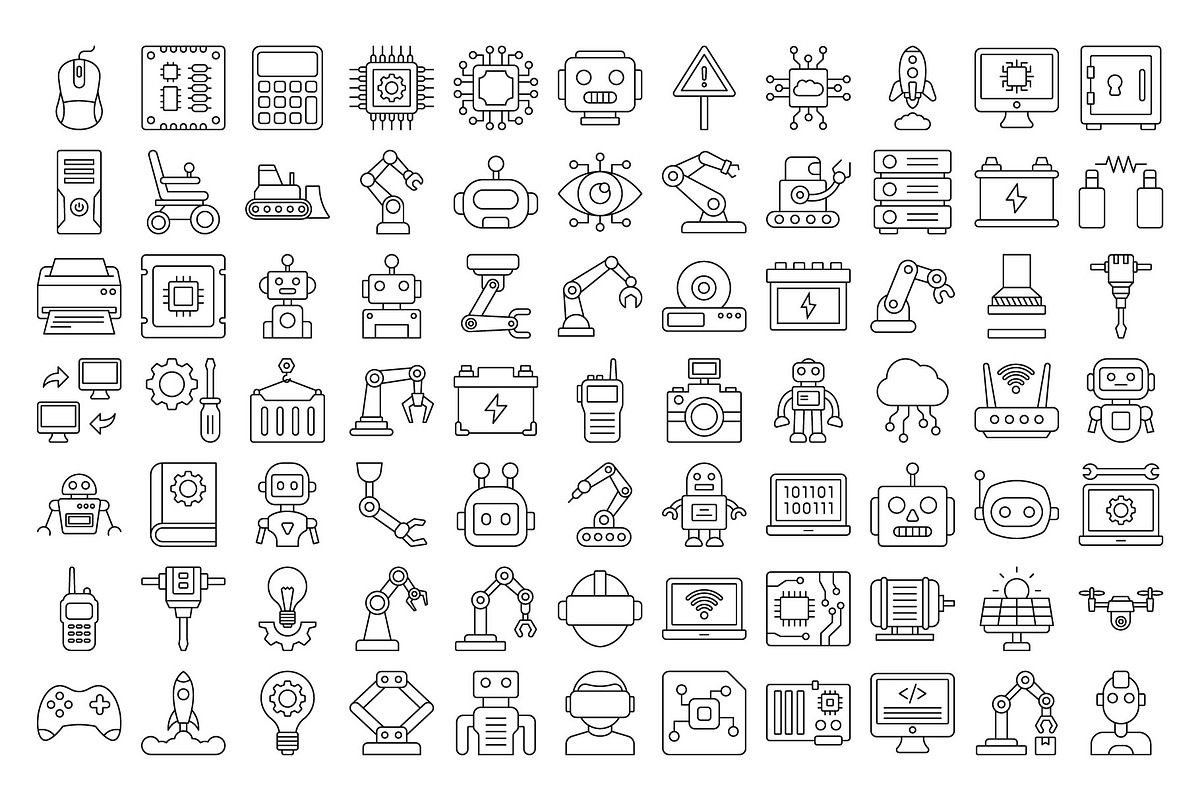 Robotics Engineering Icons Pack, an Icon by Vector Portal (Photo 5 of 5)