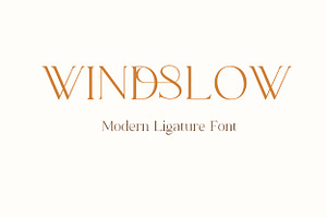 Windslow Modern Ligature Font