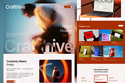 Crafthive Portfolio website, a Landing Page Template by Ahmed Rubel (Thumbnail 3 of 3)