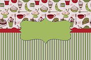 Cafe set, a Pattern Graphic by Marina Zabrodina (Thumbnail 5 of 5)