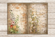 Flower Junk Journal Pages, a Decorative Illustration by GlamArtZhanna (Thumbnail 9 of 9)