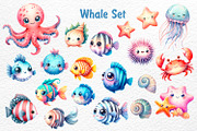 Cute Ocean Creatures, an Animal Illustration by Watercolor dreams (Thumbnail 6 of 8)
