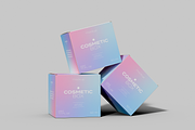 Three Stacked Cosmetic Boxes Mockup, a Packaging Mockup by Hubzway (Thumbnail 2 of 2)