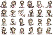 Watercolor Clip Art Mermaid, an Illustration by Sublimation Artist (Thumbnail 2 of 6)