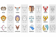 Zodiac signs, a Graphic by Volyk (Thumbnail 4 of 16)