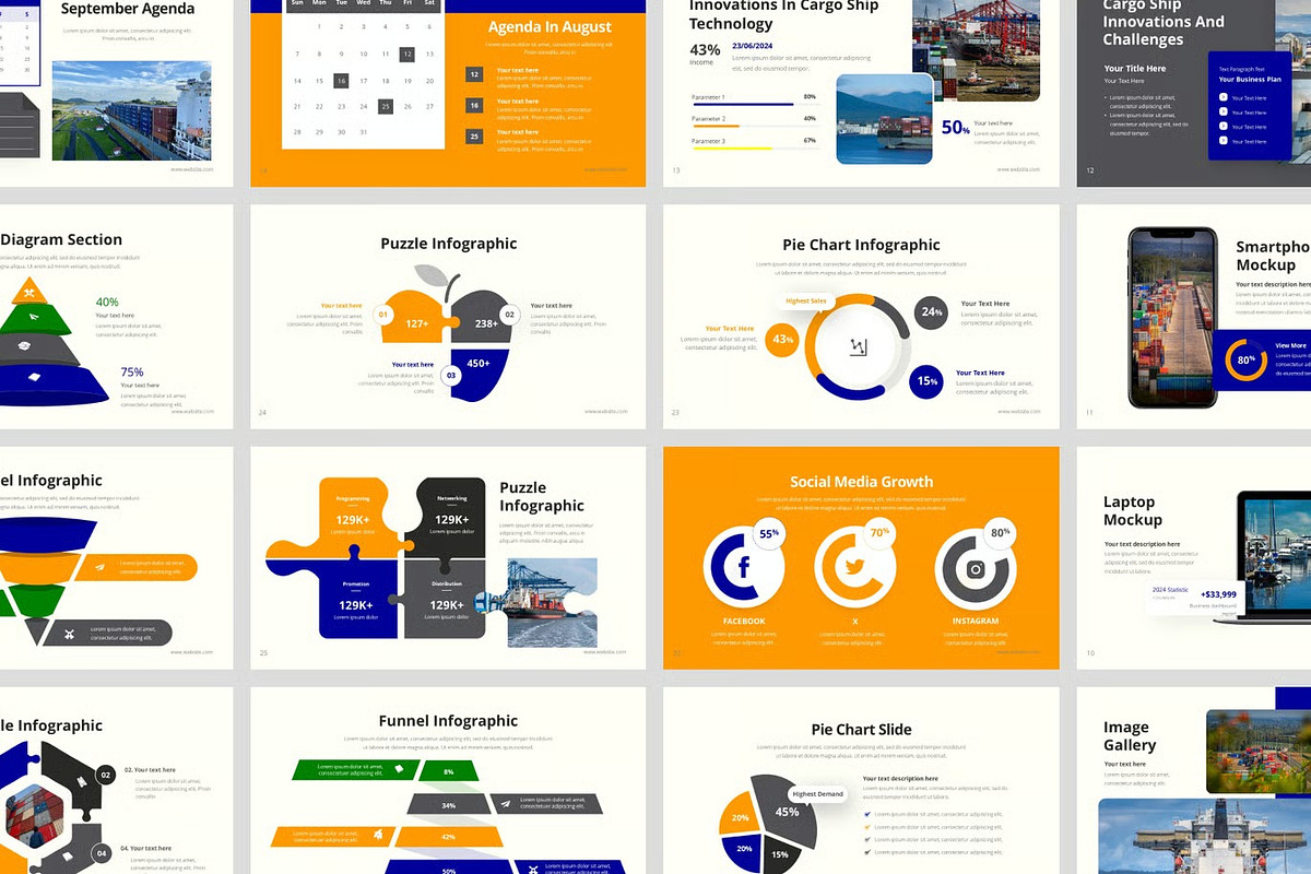 Cargo Shipping Google Slides, PPoint preview 2