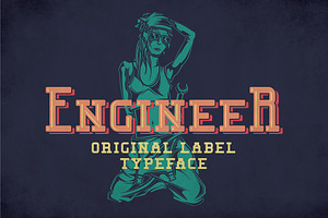 Engineer Modern Label Typeface