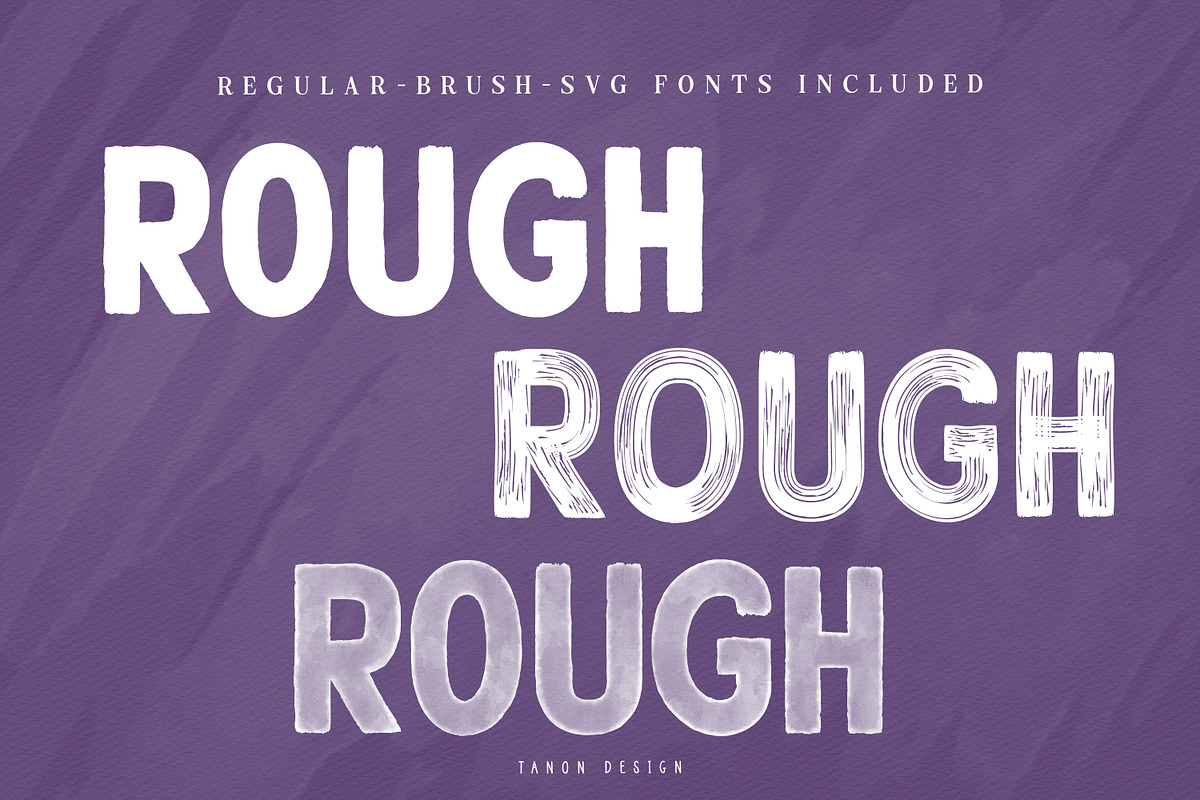 Rough Raw Watercolor Collection, a Handwritten Font by Tanondesign (Photo 4 of 10)