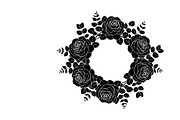 Elegant floral wreath silhouette, an Illustration by Amazin_art (Thumbnail 28 of 41)