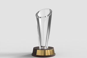 Glass Cone Award Mockup