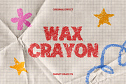 Wax Crayon Text Effect, a Layer Style Add-On by Design Squad (Thumbnail 1 of 3)