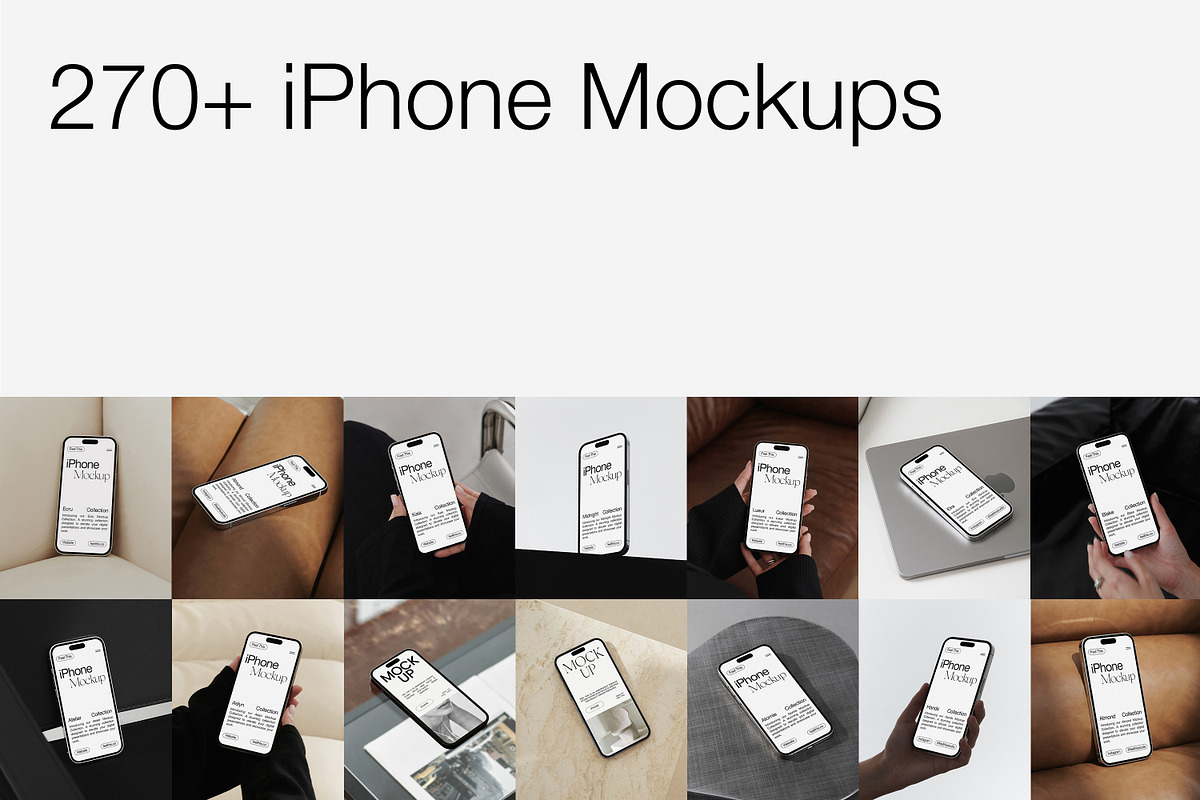 ALL MOCKUPS BUNDLE | 1000+ Mockups, an iPhone Mockup by Feel This (Photo 2 of 17)