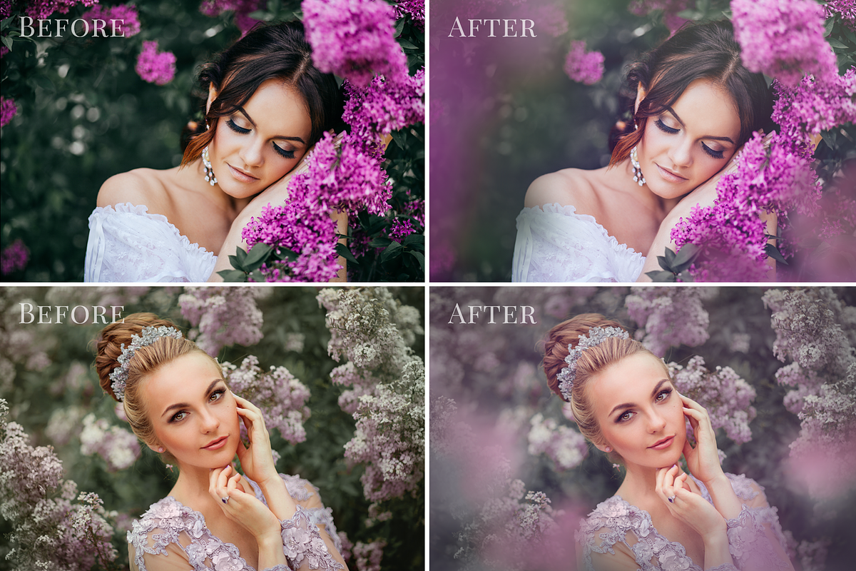 Dreamy Lilac photo overlays preview 2