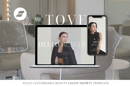Showit Beauty Website Template |Tove
