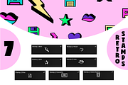 Procreate Kawaii Brushes Retro, a Brush Add-On by AnniaArt (Thumbnail 5 of 7)