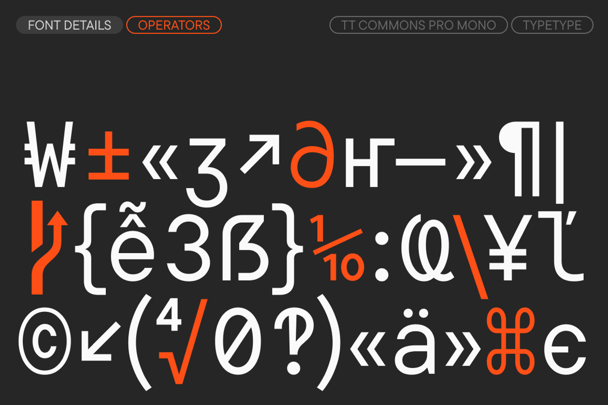 TT Commons Pro Mono, a Sans Serif Font by TypeType (Photo 6 of 6)