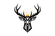 Artistic Geometric Deer Head Bundle, an Illustration by yasushie (Thumbnail 20 of 31)