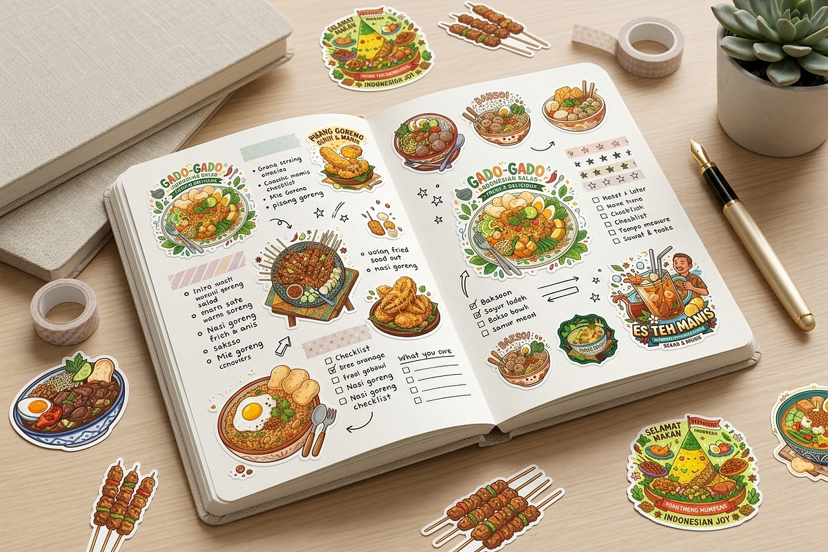 36 Indonesian Food Sticker Bundle 2, a Food Illustration by ikarifq shop (Photo 2 of 5)