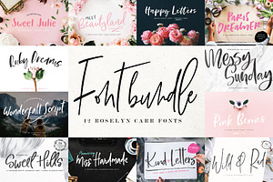 Fonts bundle - 12 fonts