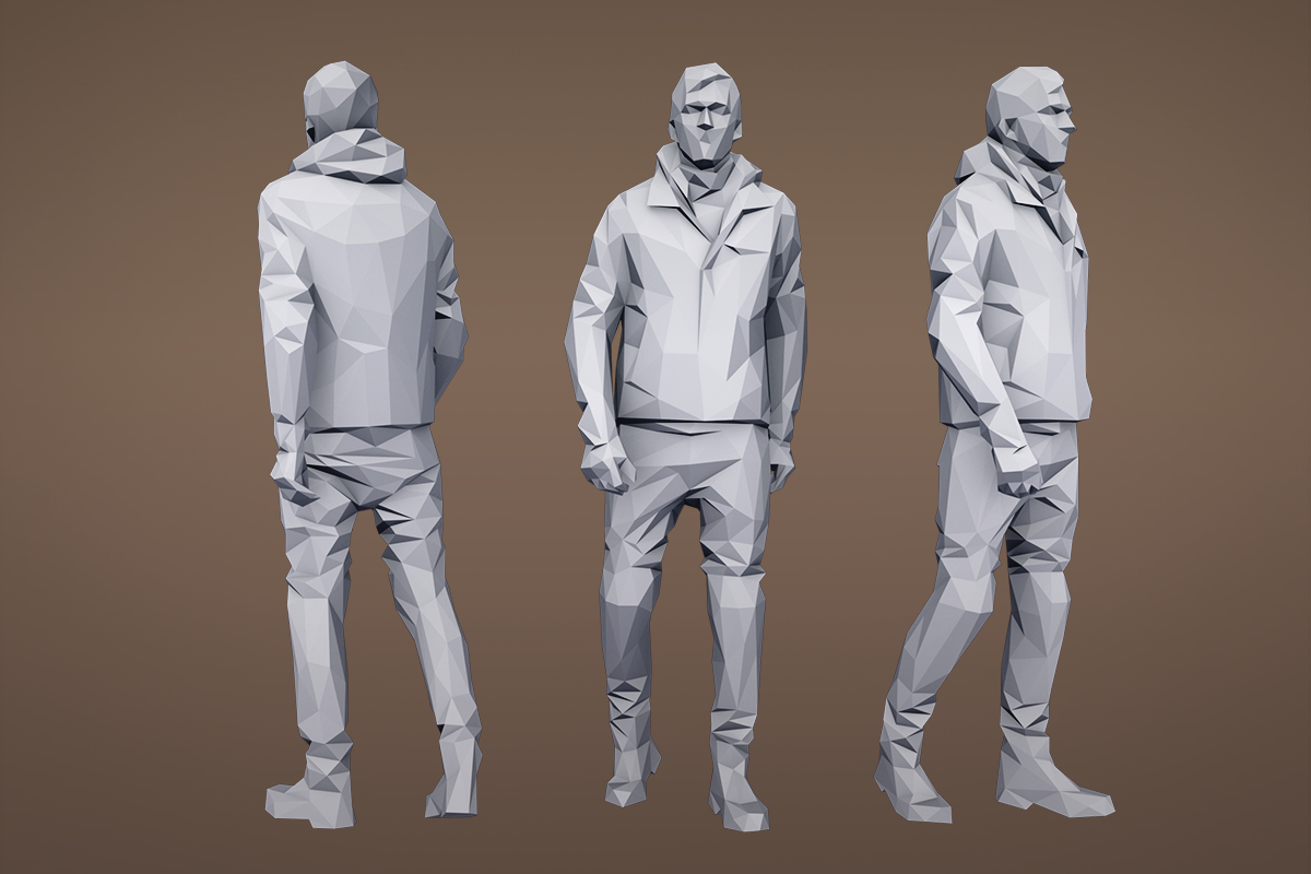 Lowpoly People Casual Pack Volume 1, a Characters & Person 3D Model by Kanistra Studio (Photo 5 of 8)