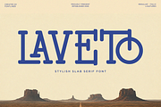 Laveto - Western Slab Serif Font, a Slab Serif Font by Font Liner (Thumbnail 1 of 10)