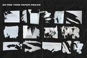 Grunge Artistic Toolkit Torn Paper