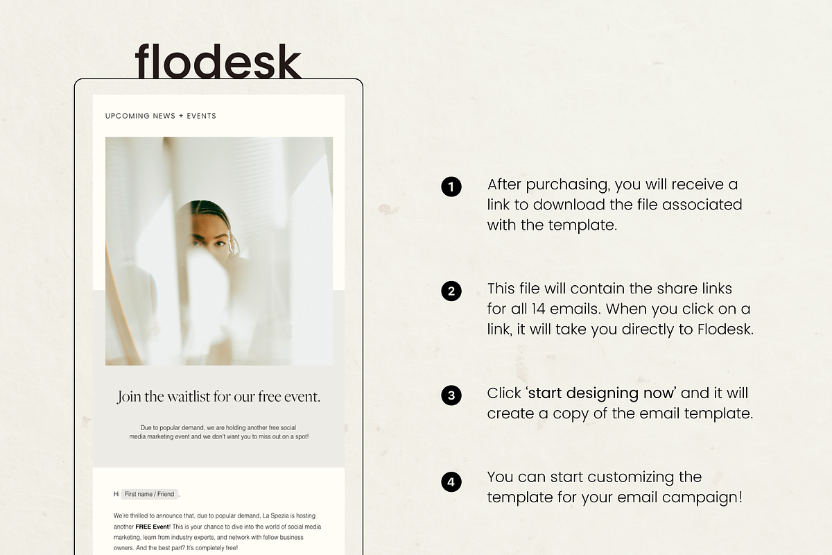 Flodesk Email Newsletter Templates, an Email Template by Branding Babe Co. (Photo 5 of 6)