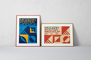 Modern Poster Mockup Set, a Print Template by Deeplab (Thumbnail 13 of 25)