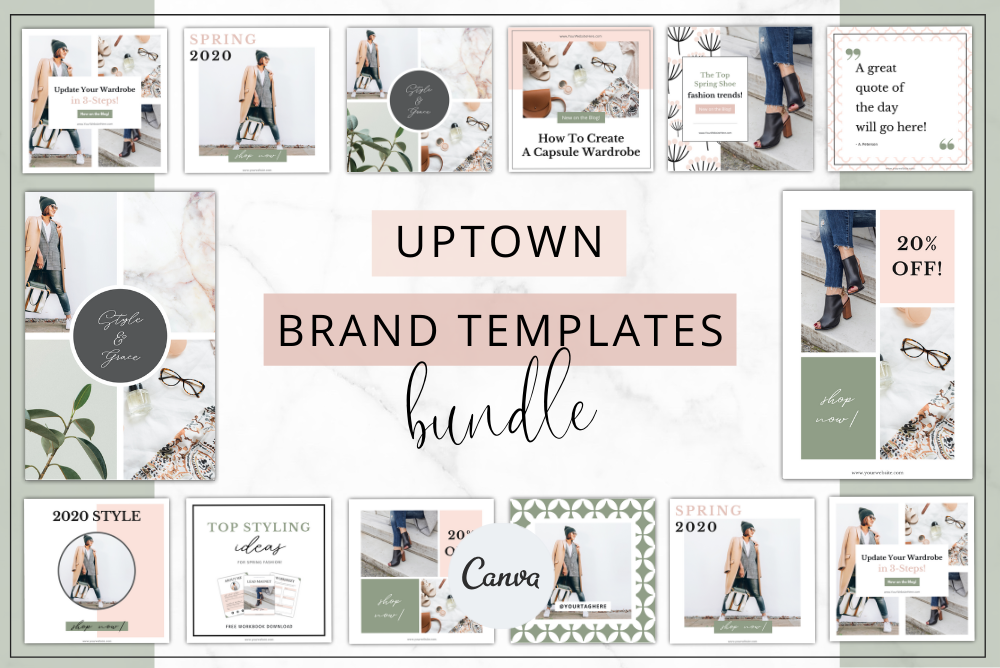Branding Bundle Canva | Uptown, a Branding & Logo Template by Lady Boss ...