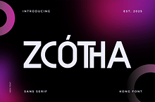 Zcotha – A Modern Sans Serif Font