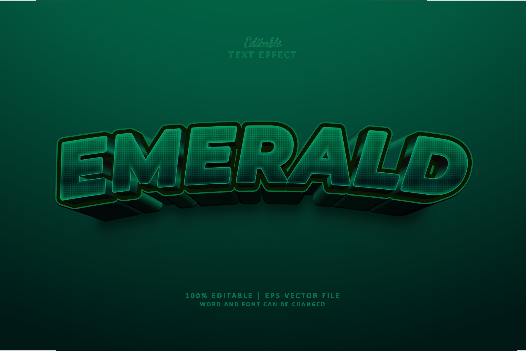 Text Effect Emerald, a Layer Style Add-On by Navy Graphic