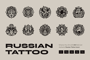 Russian Tattoos Icons