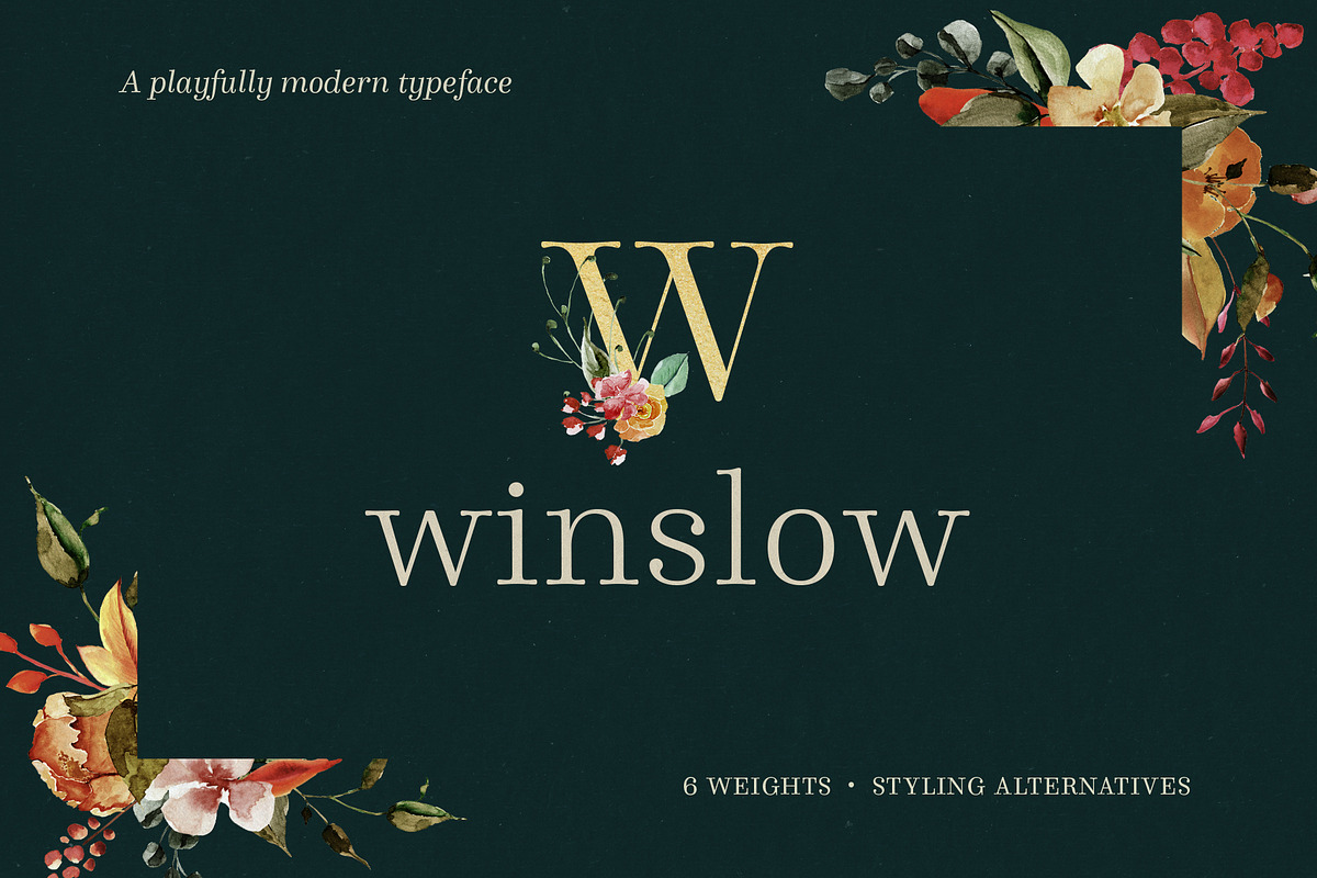 Winslow Font Family, a Serif Font by Kimmy Design (Photo 1 of 13)