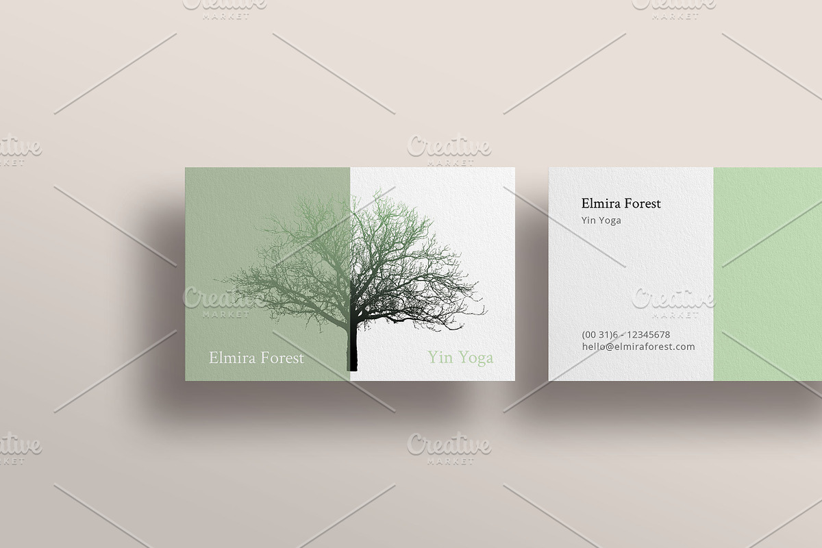 FOREST BUSINESS CARD TEMPLATE (PSD), a Templates & Theme by Studio Letsch & de Clercq (Photo 2 of 2)