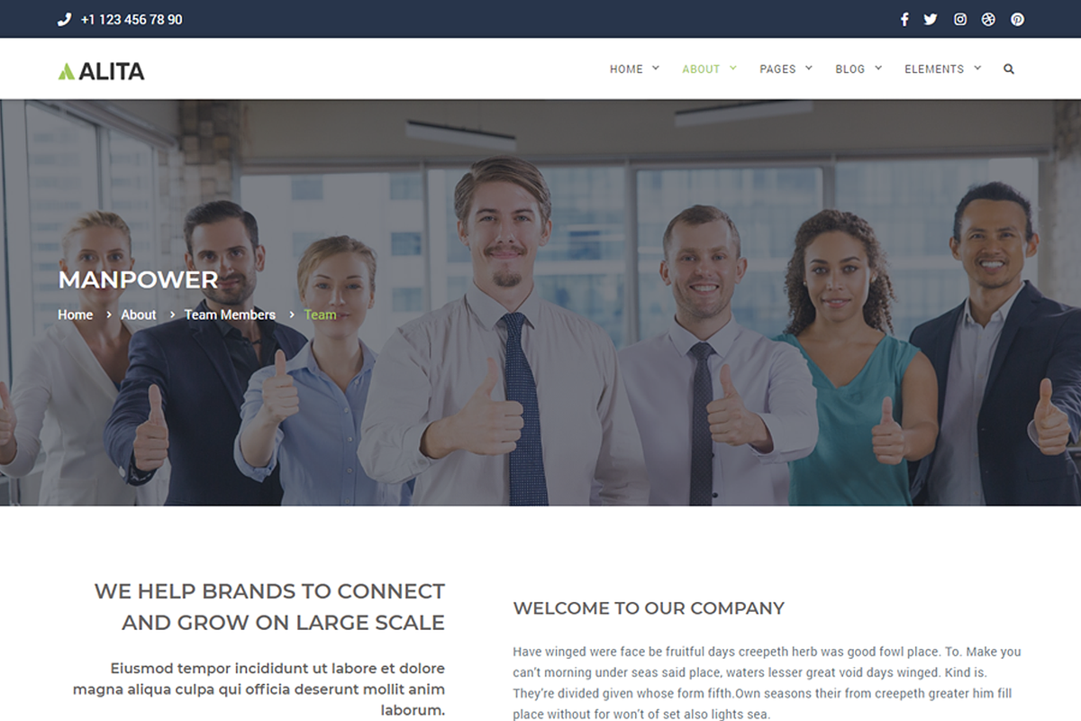 Alita - Multipurpose Template, a Bootstrap Template by shreethemes (Photo 14 of 14)