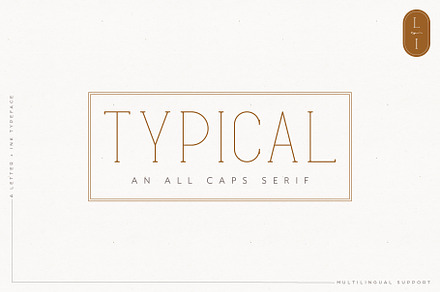 Typical All Caps Display Serif