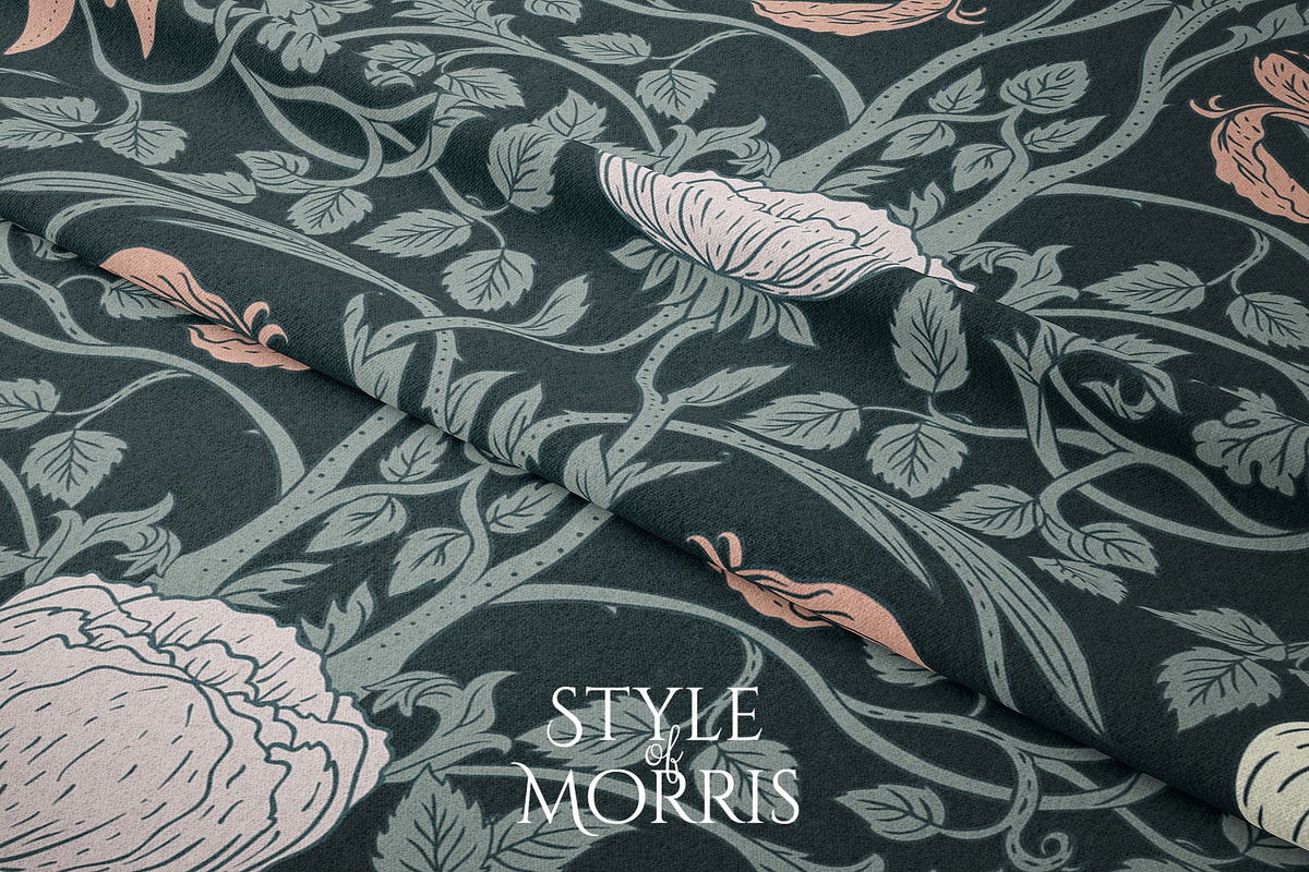 Style of Morris. Set of 100 vectors., a Pattern Graphic by Varvara Gorbash (Photo 7 of 12)