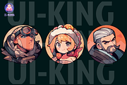 VECTOR FACES UI (5th set), a Person Illustration by UI-KING (Thumbnail 2 of 4)