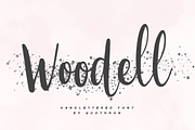 Woodell - Script, a Script Font by Quothron (Thumbnail 1 of 6)