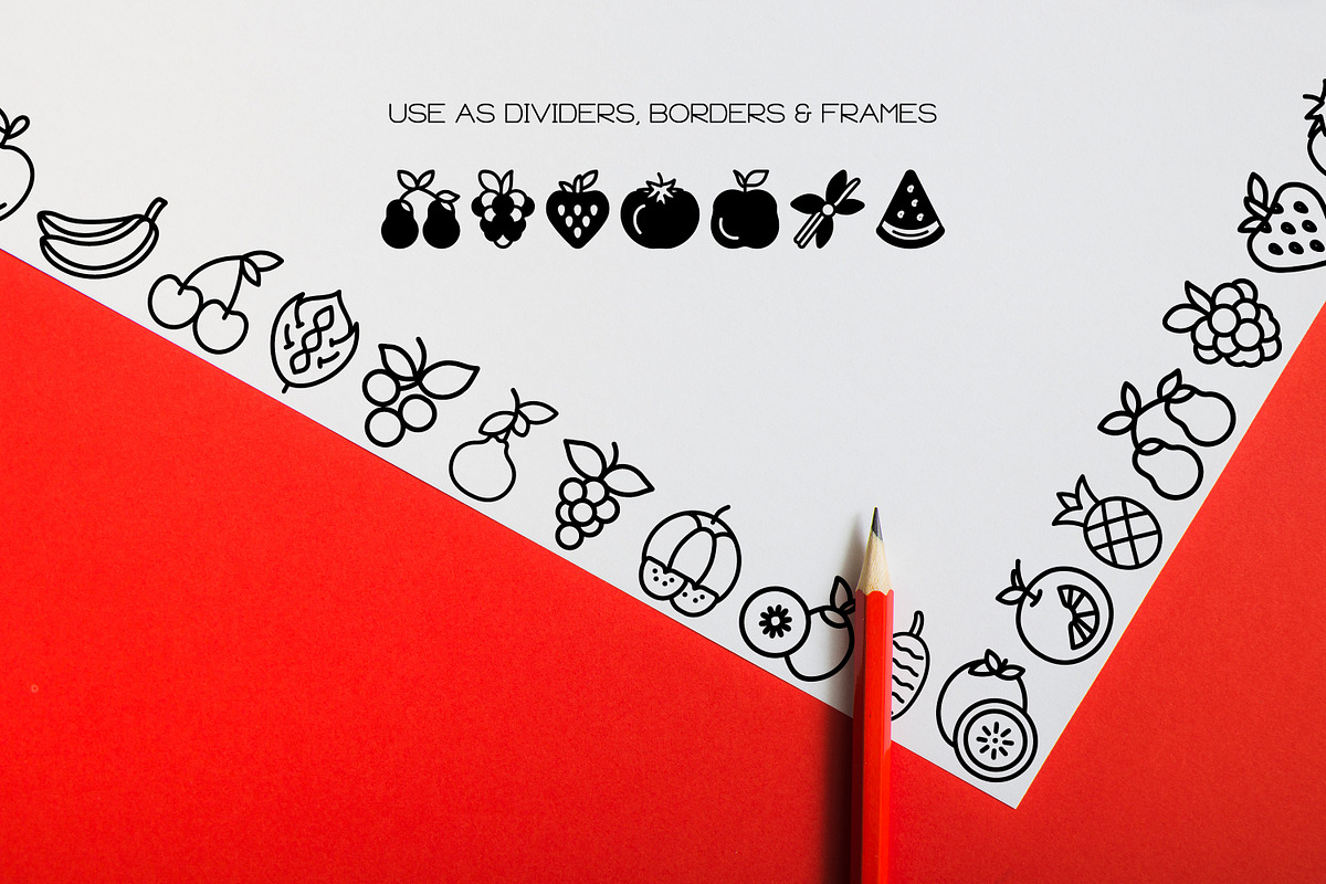 Fruit Alphabet - Dingbat Font, a Symbol Font by WADLEN (Photo 7 of 7)