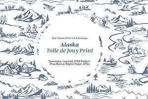 Alaska Illustrated Pattern
