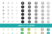 LEAF (NATURE) ICONS, an Icon by SUBCUTANEO STORE (Thumbnail 4 of 4)