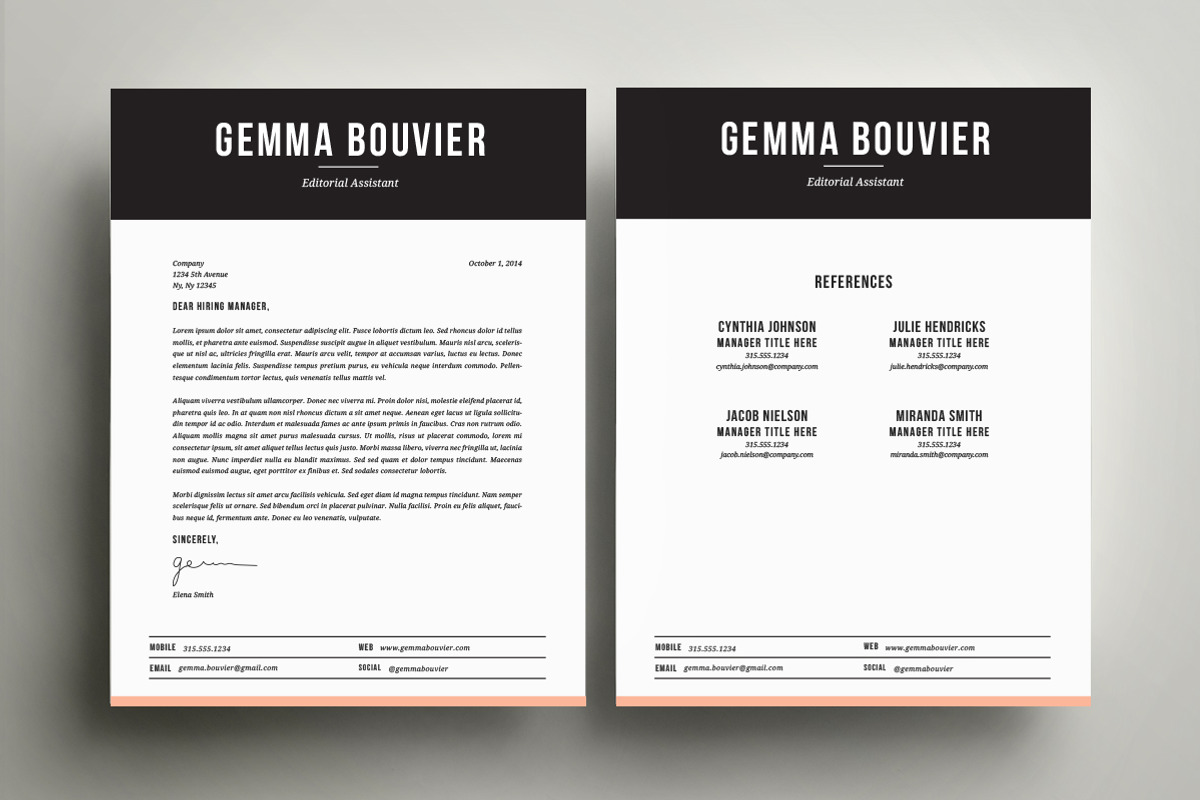 Resume Template 4 Pack | CV Template, a Resume Template by Refinery Resume Co. (Photo 3 of 3)