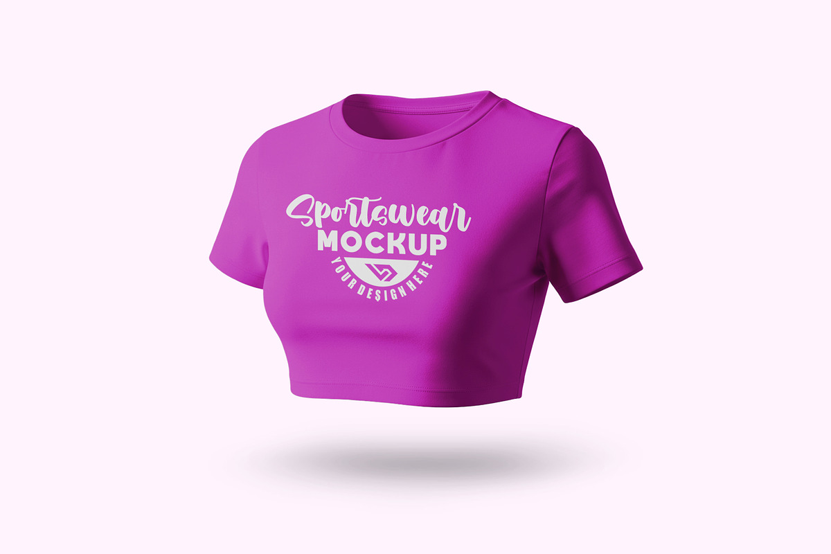 Women's crop top t-shirt mockup, a Shirt Mockup by Viswal Studio (Photo 2 of 2)