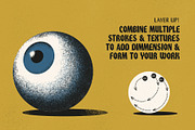 Grain Shader Brushes For Illustrator, a Brush Add-On by True Grit Texture Supply (Thumbnail 5 of 9)