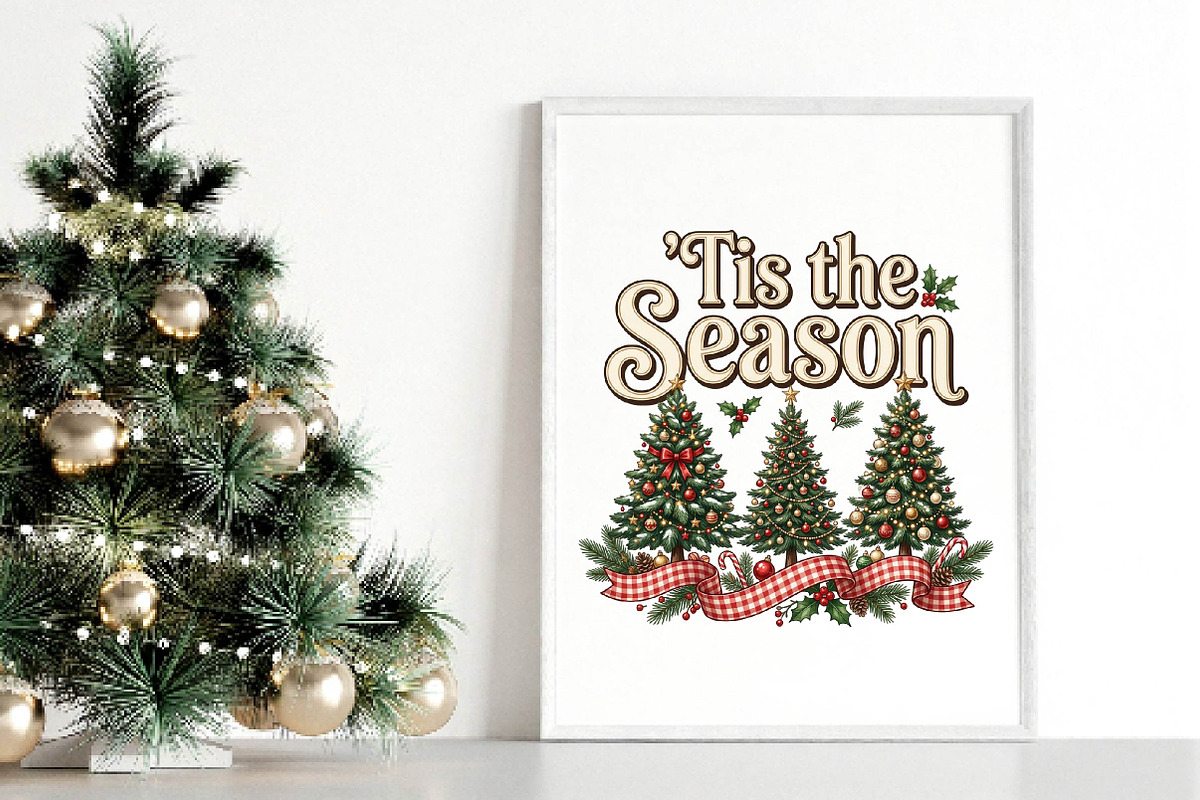 ’Tis the Season Christmas PNG, a Seasonal Illustration by DreamPrint404 (Photo 3 of 6)