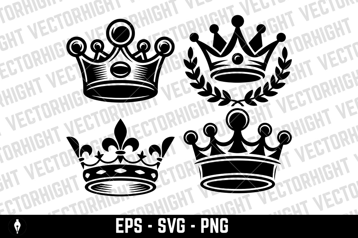 Illustration of a kings crowns, an Illustration by Vectorhight (Photo 1 of 4)