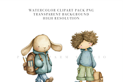 50 Back to School Clipart PNG, a Decorative Illustration by Pati Charm Studio (Thumbnail 4 of 8)