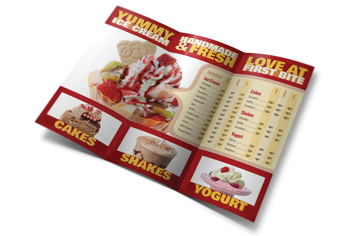 Restaurant Tri Fold Brochure, a Brochure Template by MitchLinhardt (Photo 3 of 5)