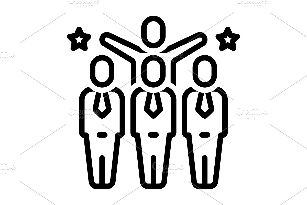 Members fellow black icon, an Outline Icon by Creative priyanka